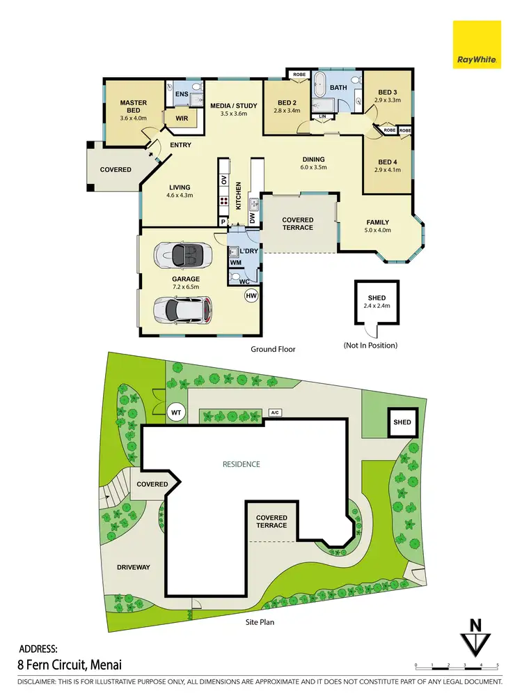 Floorplan of Homely house listing, 8 Fern Circuit East, Menai NSW 2234