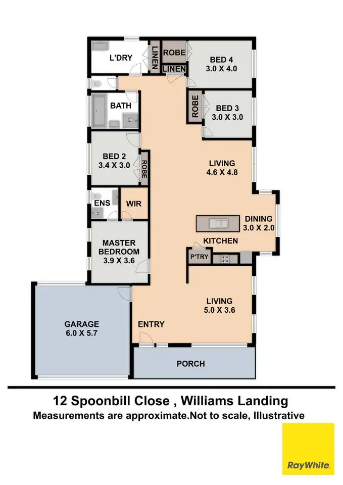 Floorplan of Homely house listing, 12 Spoonbill Close, Williams Landing VIC 3027