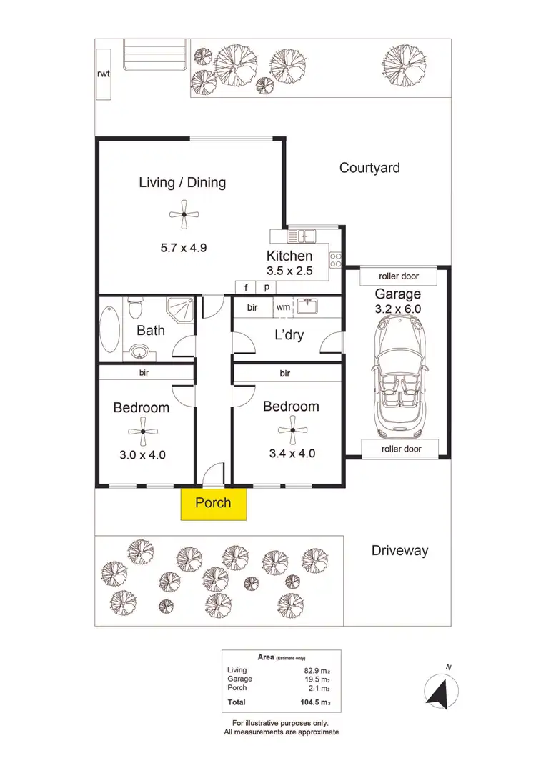 Floorplan of Homely unit listing, 22 Riesling Avenue, Glengowrie SA 5044