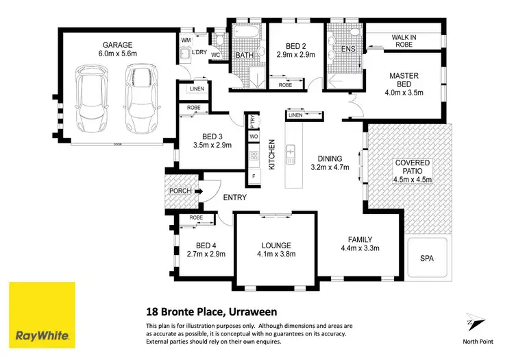 Floorplan of Homely house listing, 18 Bronte Place, Urraween QLD 4655