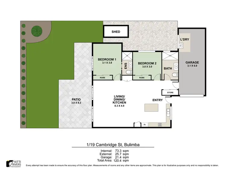 Floorplan of Homely apartment listing, 1/19 Cambridge Street, Bulimba QLD 4171