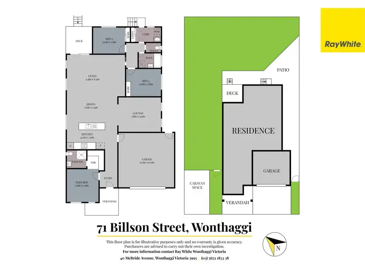 Floorplan of Homely house listing, 71 Billson Street, Wonthaggi VIC 3995