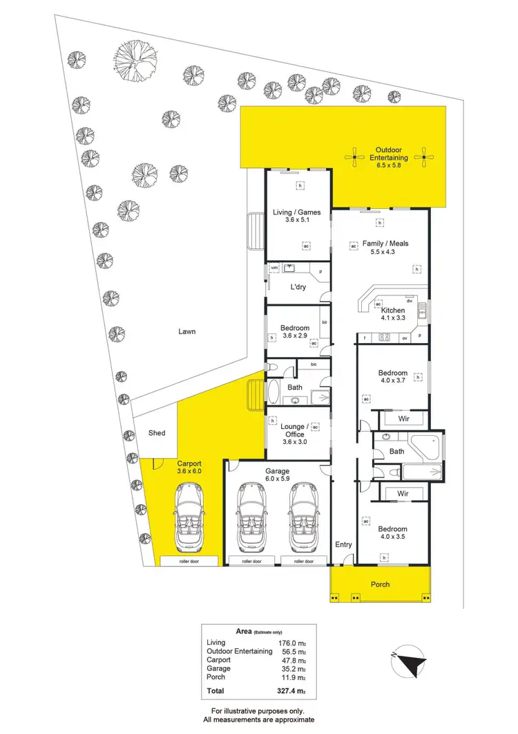 Floorplan of Homely house listing, 8 Eagle Court, Hewett SA 5118
