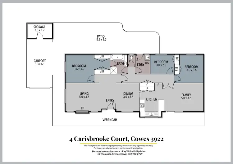 Floorplan of Homely house listing, 4 Carisbrooke Court, Cowes VIC 3922