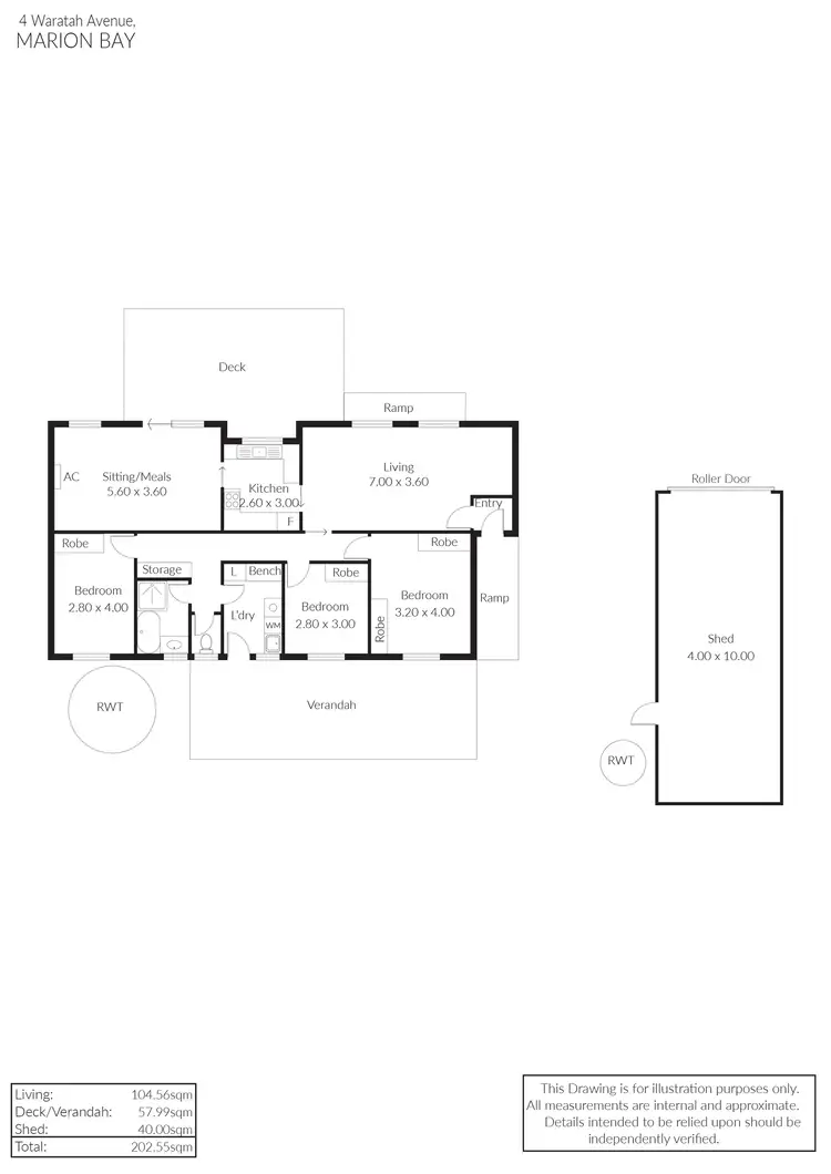 Floorplan of Homely house listing, 4 Waratah Avenue, Marion Bay SA 5575