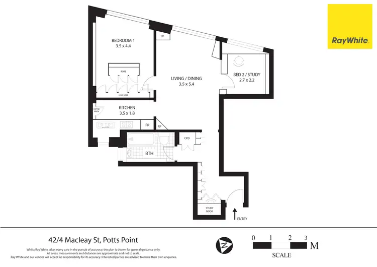 Floorplan of Homely apartment listing, 42/4 Macleay Street, Potts Point NSW 2011