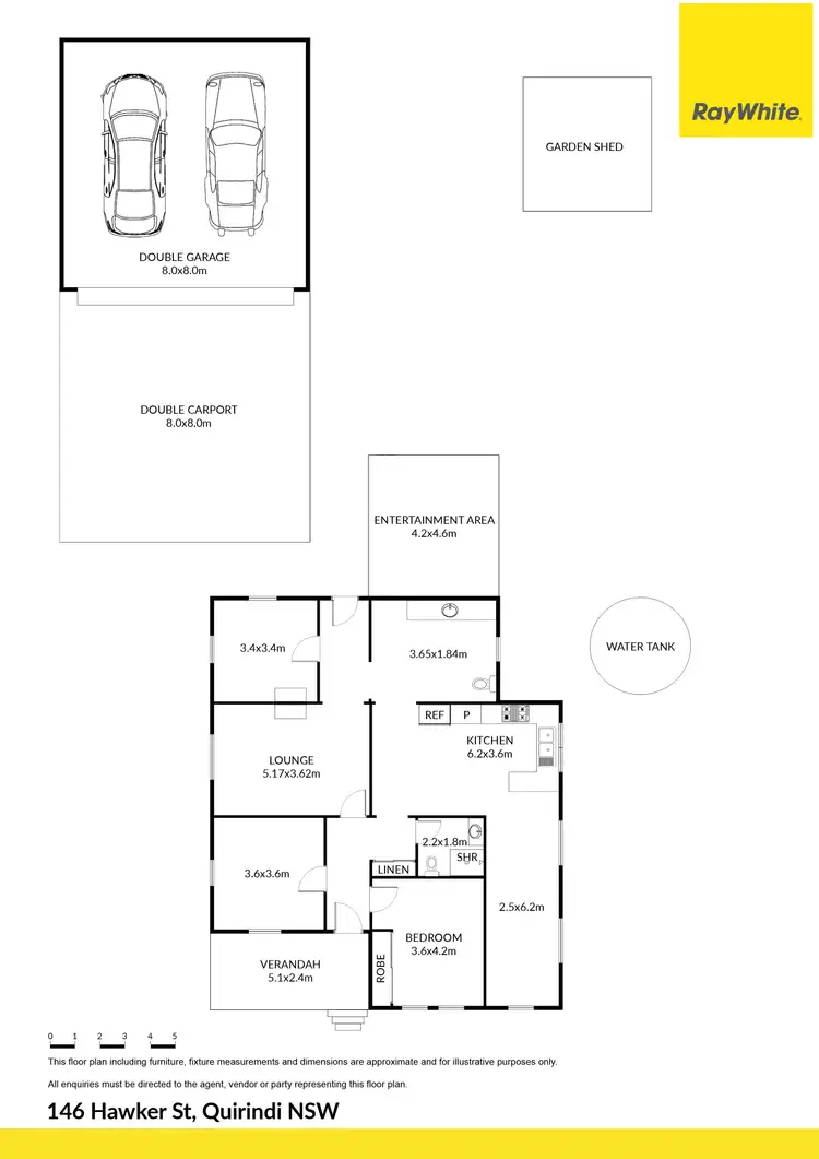 Floorplan of Homely house listing, 146 Hawker Street, Quirindi NSW 2343