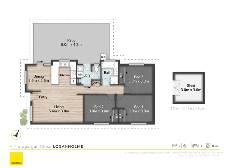 Floorplan of Homely house listing, 5 Tibrogargan Close, Loganholme QLD 4129
