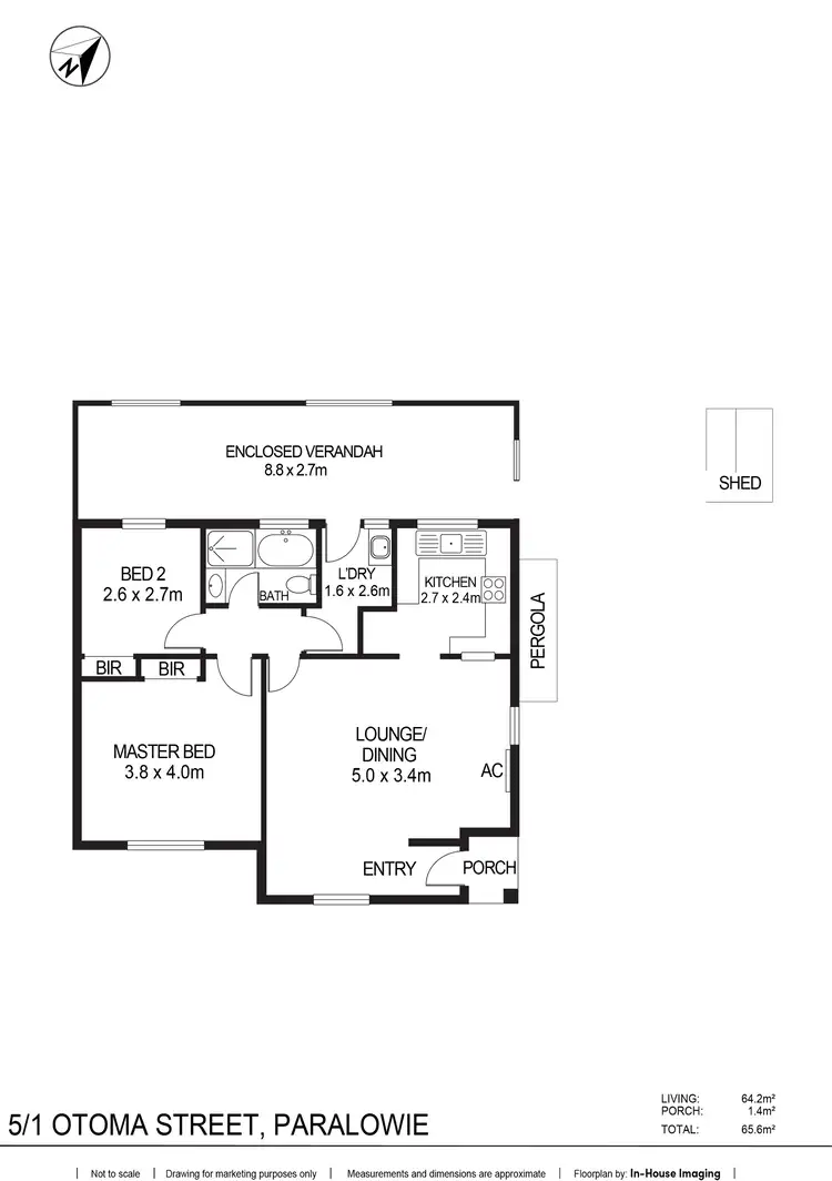 Floorplan of Homely unit listing, 5/1 Otoma Street, Paralowie SA 5108