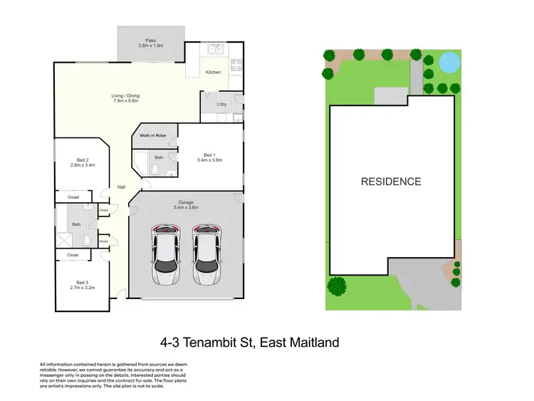 Floorplan of Homely unit listing, 4/3 Tenambit Street, East Maitland NSW 2323