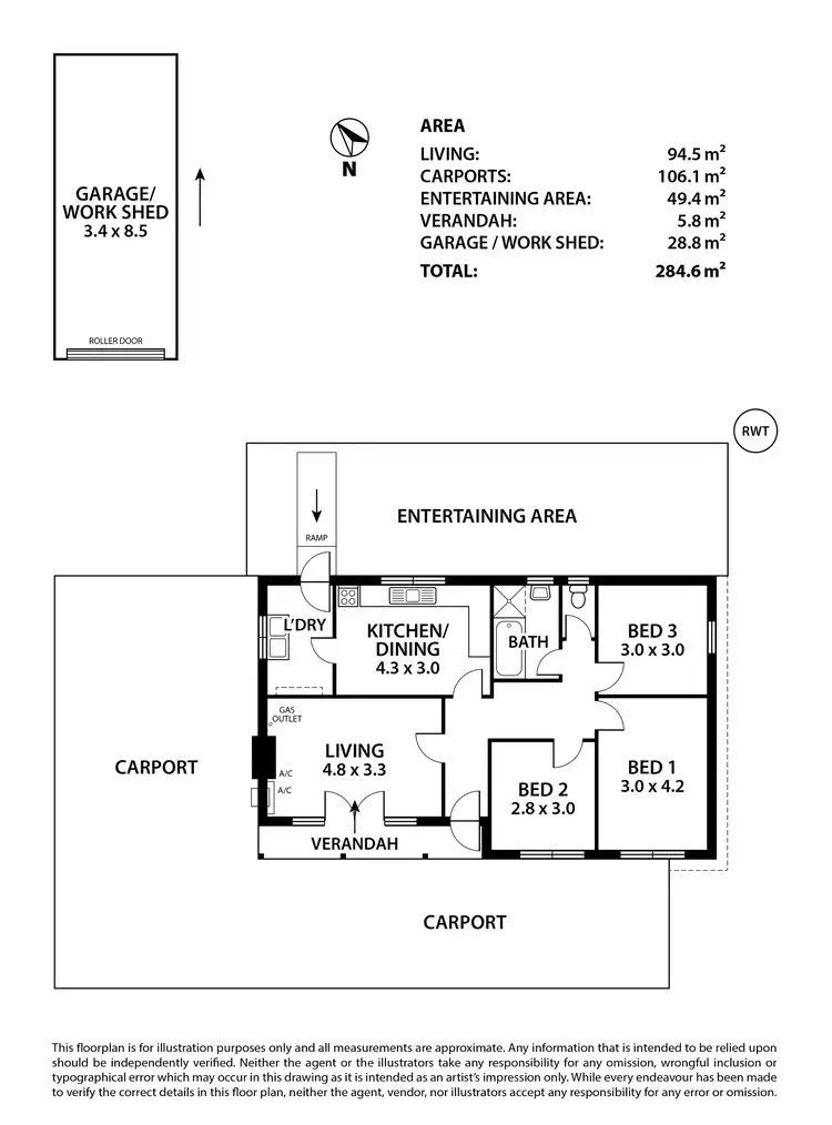 Floorplan of Homely house listing, 100 Old Princes Highway, Murray Bridge SA 5253