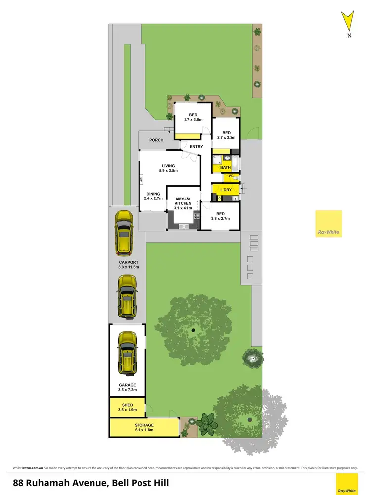 Floorplan of Homely house listing, 88 Ruhamah Avenue, Bell Post Hill VIC 3215