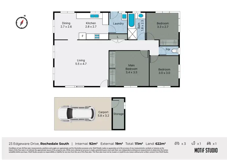 Floorplan of Homely house listing, 23 Edgeware Drive, Rochedale South QLD 4123