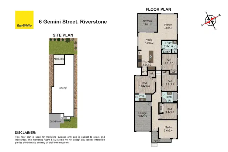 Floorplan of Homely house listing, 6 Gemini Street, Riverstone NSW 2765