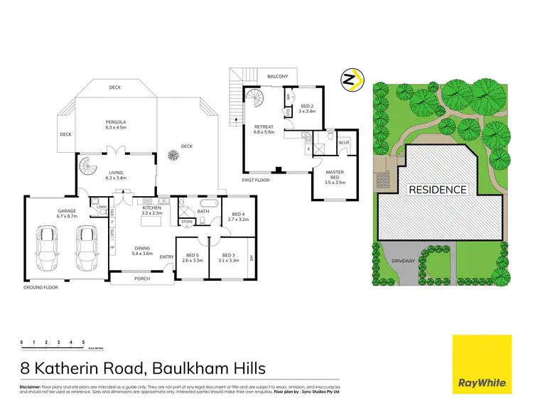 Floorplan of Homely house listing, 8 Katherin Road, Baulkham Hills NSW 2153