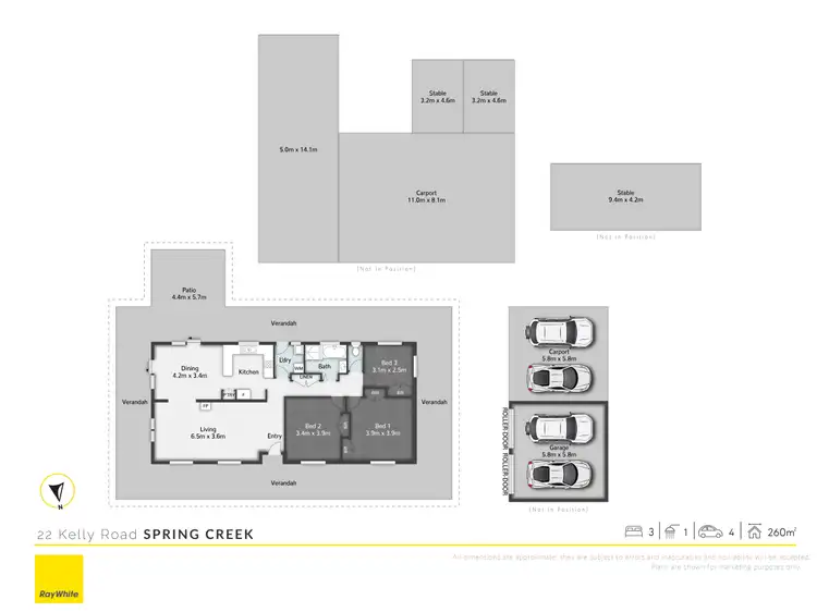 Floorplan of Homely rural property listing, 22 Kelly Road, Spring Creek QLD 4343