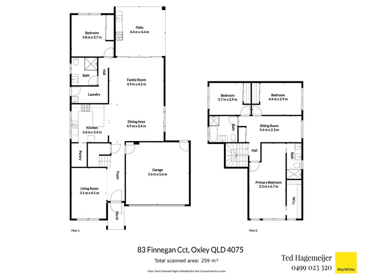 Floorplan of Homely house listing, 83 Finnegan Circuit, Oxley QLD 4075