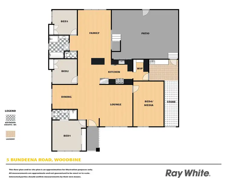 Floorplan of Homely house listing, 5 Bundeena Road, Woodbine NSW 2560
