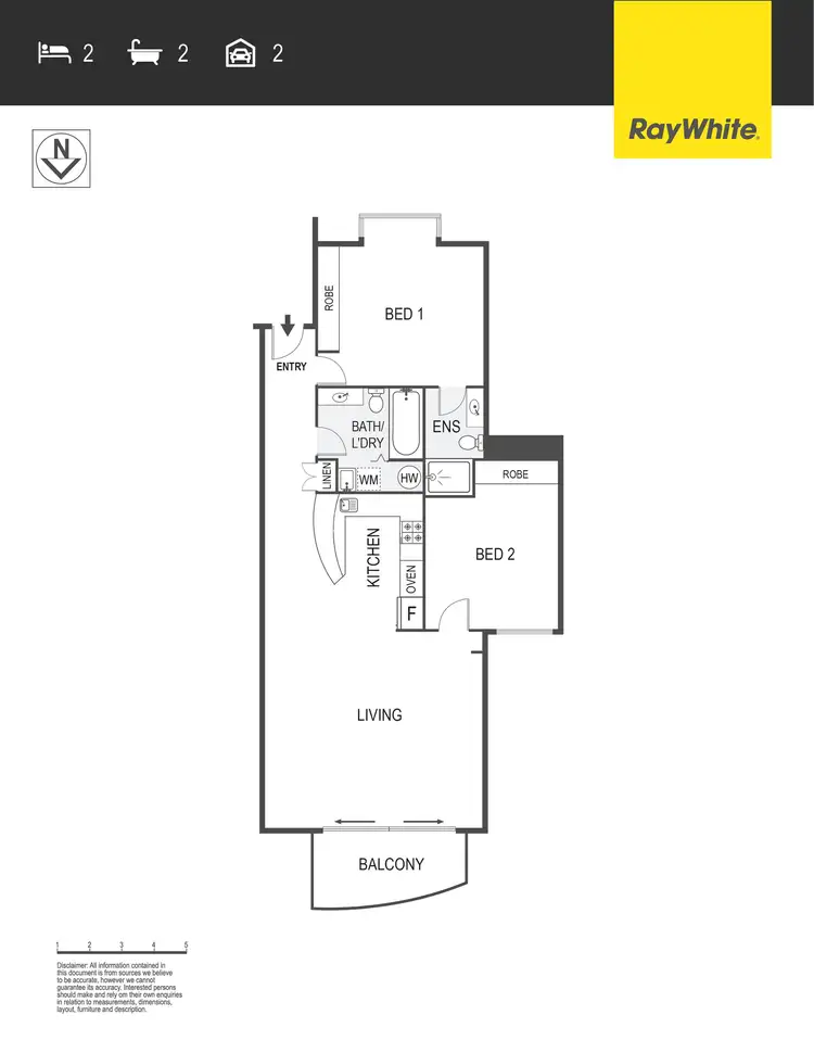 Floorplan of Homely apartment listing, 21/7 Hopegood Place, Garran ACT 2605