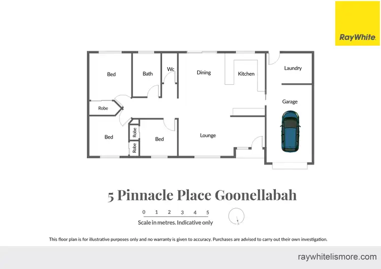 Floorplan of Homely house listing, 5 Pinnacle Place, Goonellabah NSW 2480