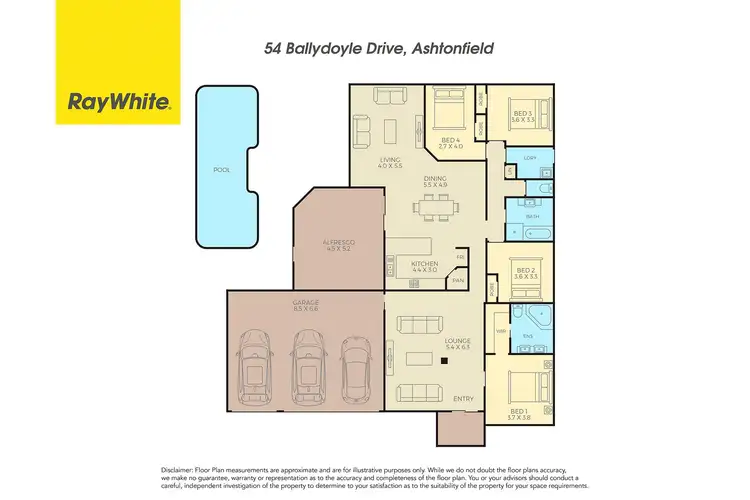 Floorplan of Homely house listing, 54 Ballydoyle Drive, Ashtonfield NSW 2323