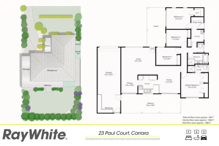 Floorplan of Homely house listing, 23 Paul Court, Carrara QLD 4211