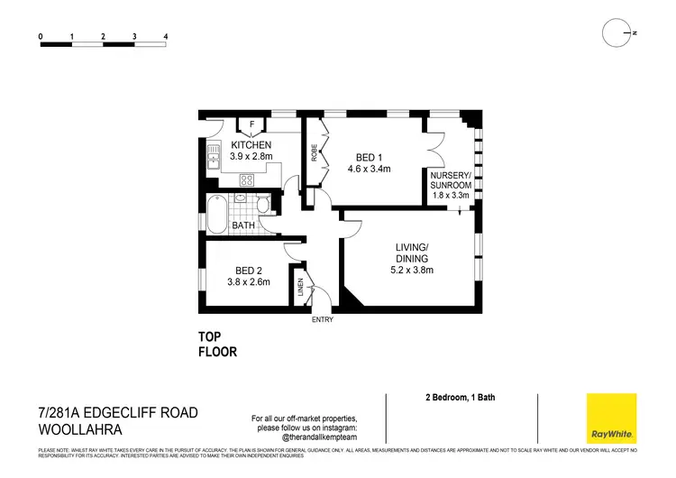 Floorplan of Homely apartment listing, 7/281a Edgecliff Road, Woollahra NSW 2025