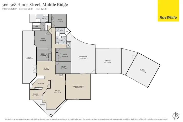 Floorplan of Homely house listing, 566-568 Hume Street, Middle Ridge QLD 4350