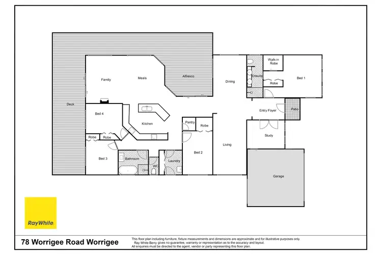 Floorplan of Homely house listing, 78 worrigee Road, Worrigee NSW 2540
