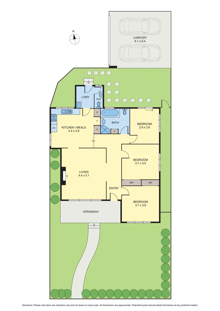 Floorplan of Homely unit listing, 1/28 Shirley Street, Fawkner VIC 3060