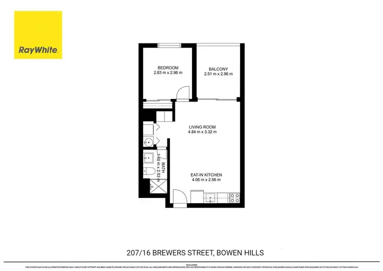 Floorplan of Homely apartment listing, 207/16 Brewers Street, Bowen Hills QLD 4006