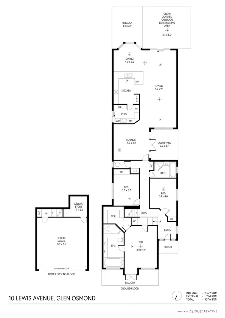 Floorplan of Homely house listing, 10 Lewis Avenue, Glen Osmond SA 5064