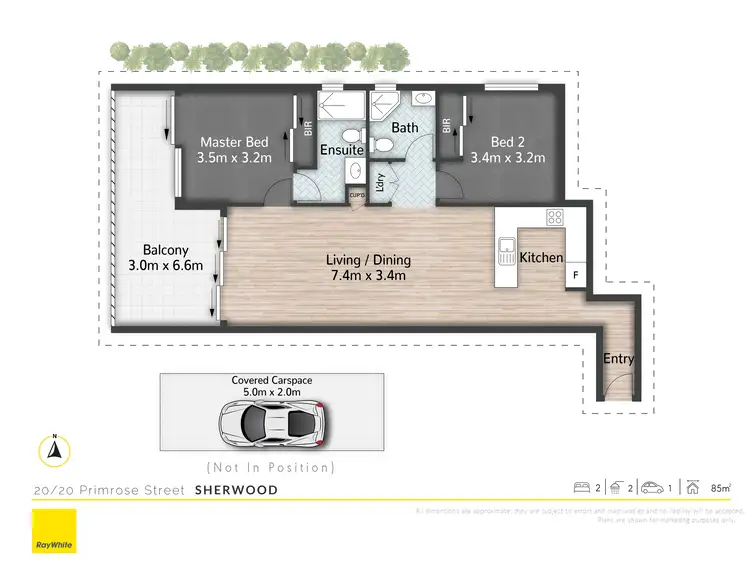 Floorplan of Homely unit listing, 20/20 Primrose Street, Sherwood QLD 4075