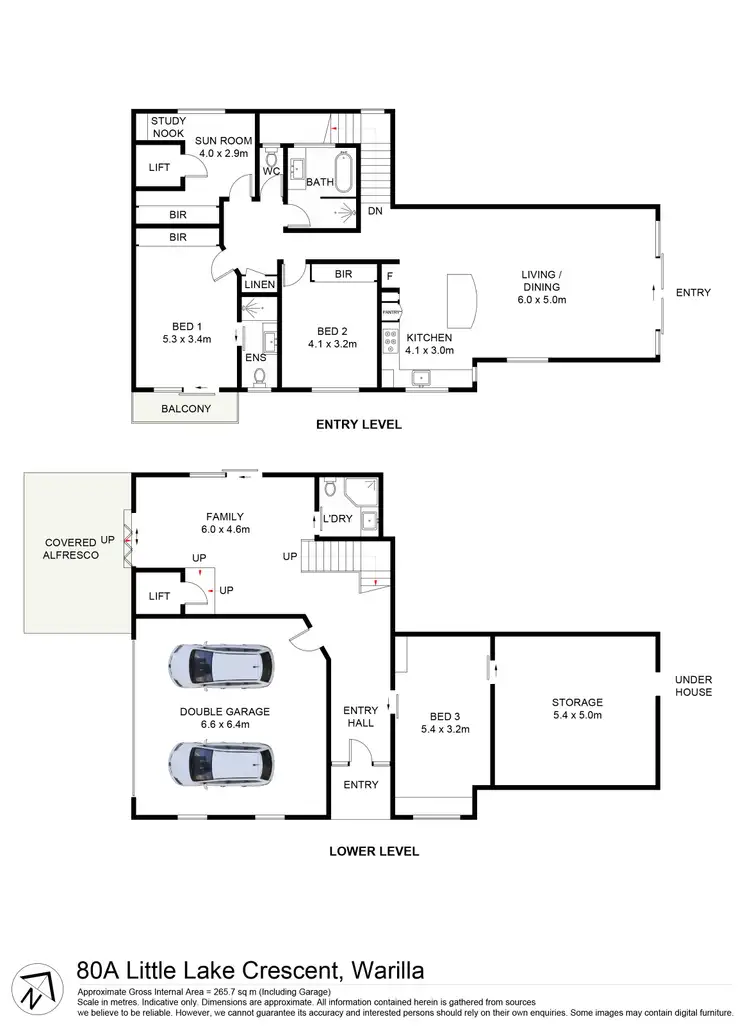 Floorplan of Homely house listing, 80A Little Lake Crescent, Warilla NSW 2528