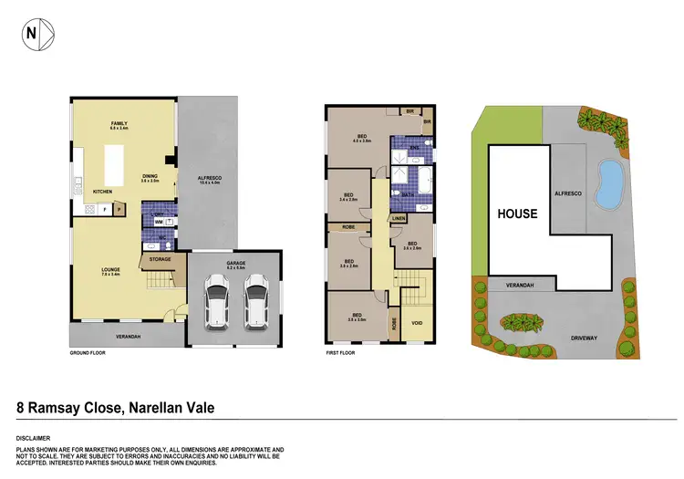 Floorplan of Homely house listing, 8 Ramsay Close, Narellan Vale NSW 2567