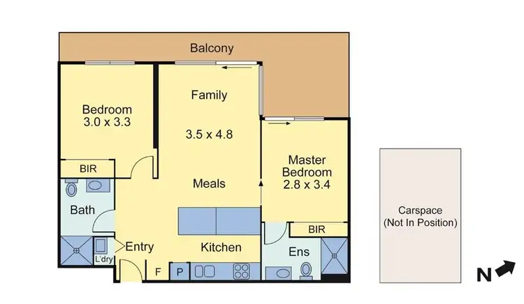 Floorplan of Homely apartment listing, 405/13 Foundation Boulevard, Burwood East VIC 3151