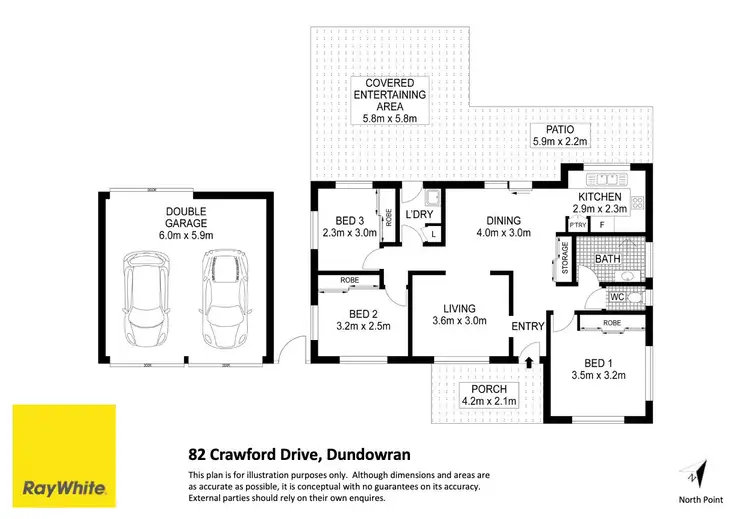 Floorplan of Homely house listing, 82 Crawford Drive, Dundowran QLD 4655