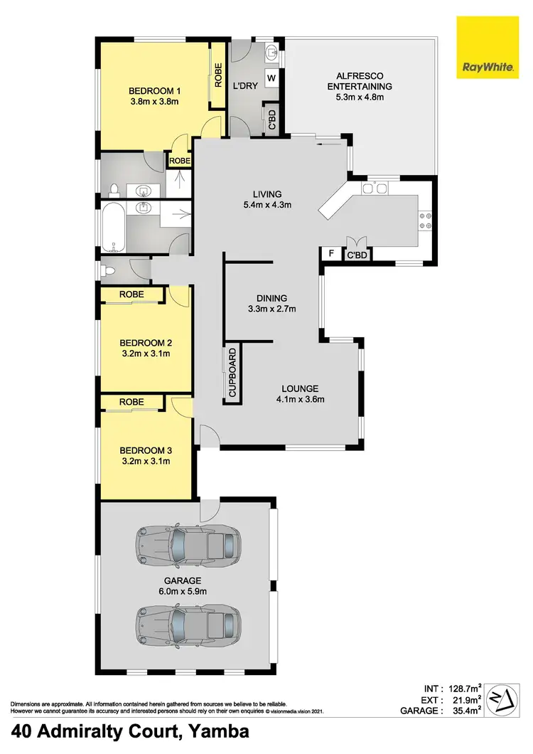 Floorplan of Homely house listing, 40 Admiralty Court, Yamba NSW 2464