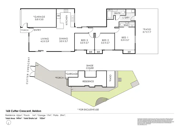 Floorplan of Homely house listing, 16B Cutter Crescent, Beldon WA 6027