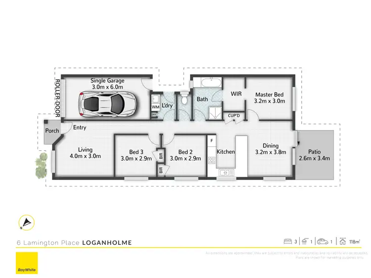 Floorplan of Homely house listing, 6 Lamington Place, Loganholme QLD 4129