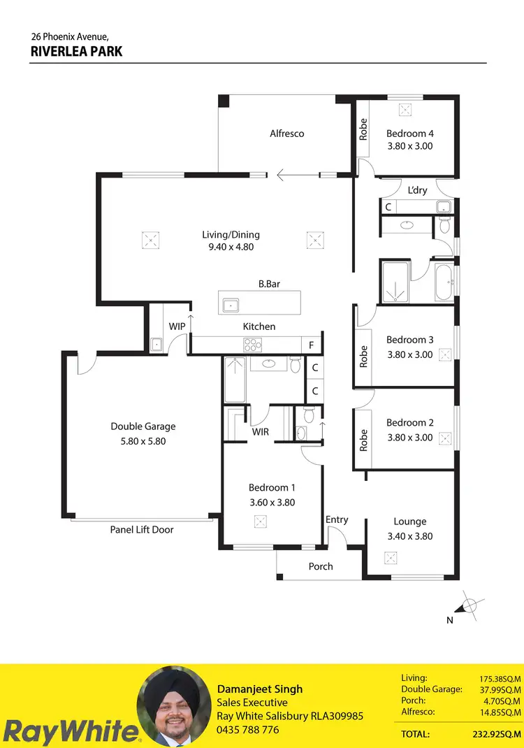 Floorplan of Homely house listing, 26 Phoenix Avenue, Riverlea Park SA 5120