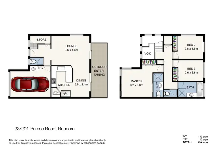 Floorplan of Homely townhouse listing, 23/201 Persse Road, Runcorn QLD 4113