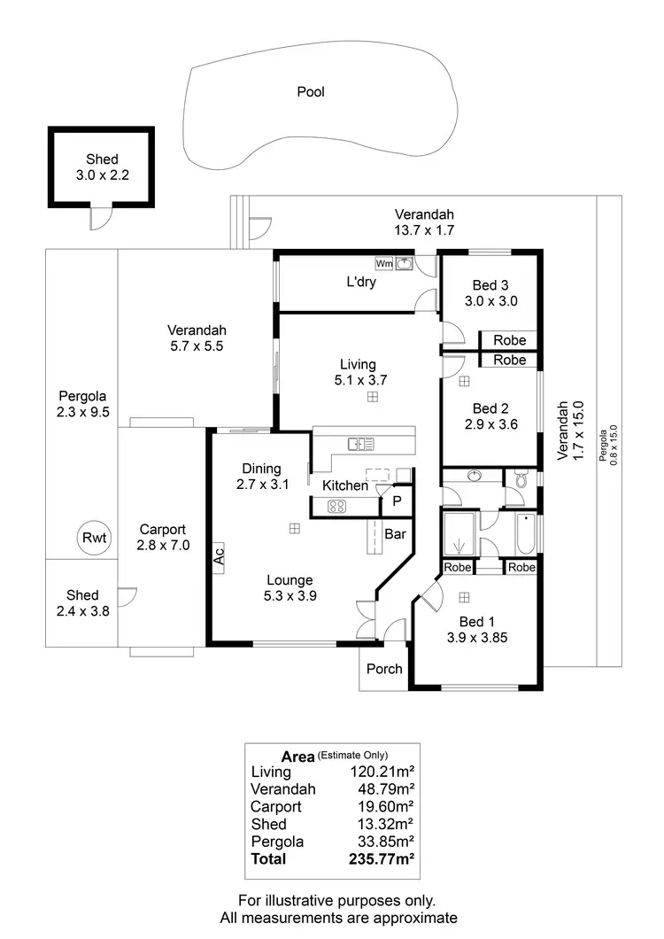 Floorplan of Homely house listing, 30 Gladman Close, Hillbank SA 5112