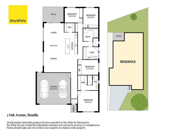 Floorplan of Homely house listing, 3 Oak Avenue, Benalla VIC 3672