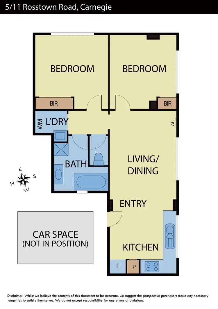 Floorplan of Homely apartment listing, 5/11 Rosstown Road, Carnegie VIC 3163