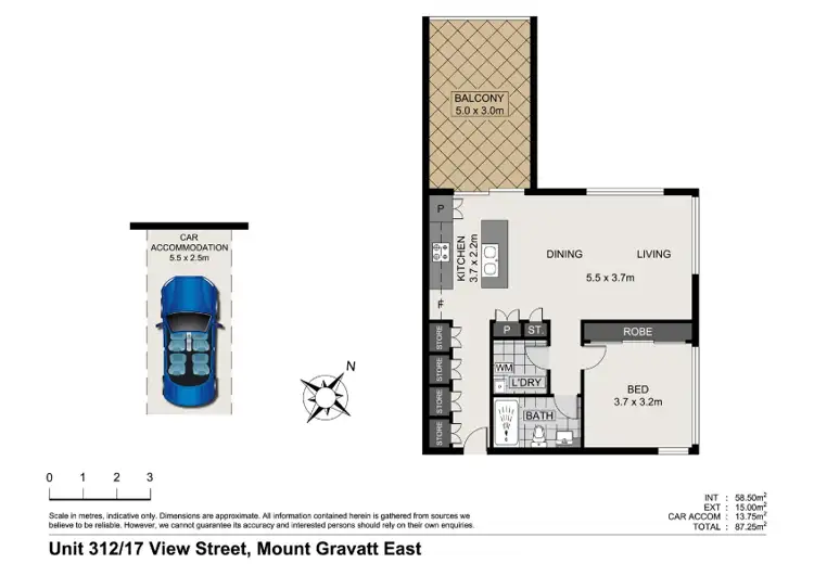 Floorplan of Homely unit listing, 312/17 View Street, Mount Gravatt East QLD 4122