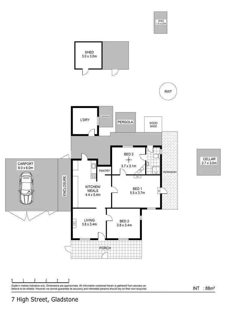 Floorplan of Homely house listing, 7 High Street, Gladstone SA 5473