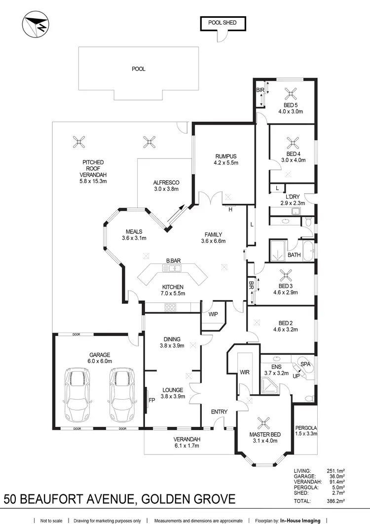 Floorplan of Homely house listing, 50 Beaufort Avenue, Golden Grove SA 5125