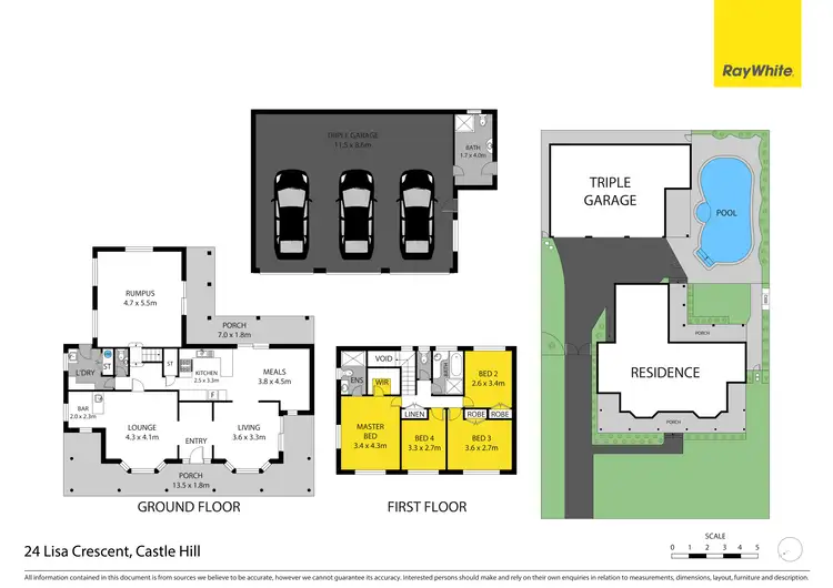 Floorplan of Homely house listing, 24 Lisa Crescent, Castle Hill NSW 2154