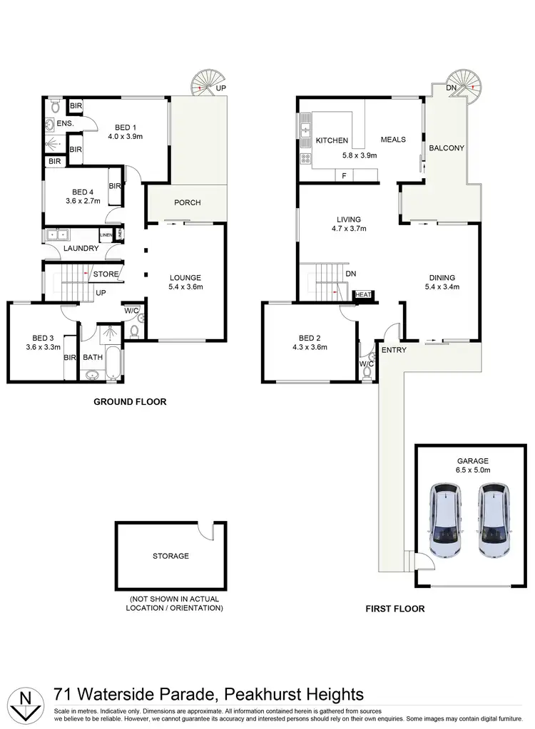 Floorplan of Homely house listing, 71 Waterside Parade, Peakhurst Heights NSW 2210